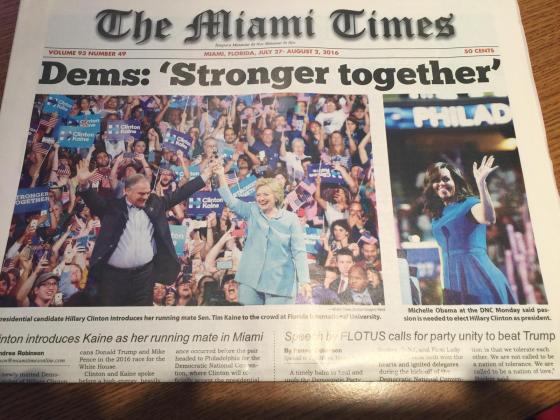 Miami Times Front Fold